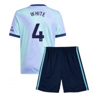 Arsenal Ben White #4 3rd trikot Kinder 2024-25 Kurzarm (+ Kurze Hosen)